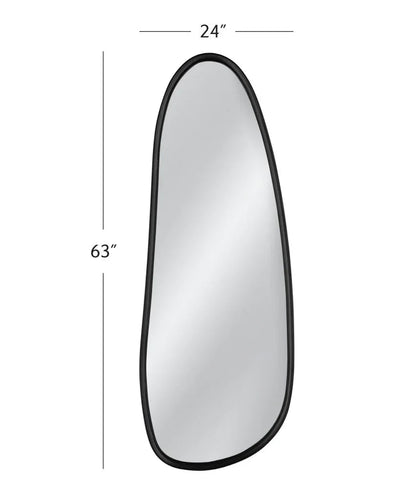 Mia Geometric Design Black Wall Mirror - LOOMLAN - Bassett Mirror - Wall Mirrors