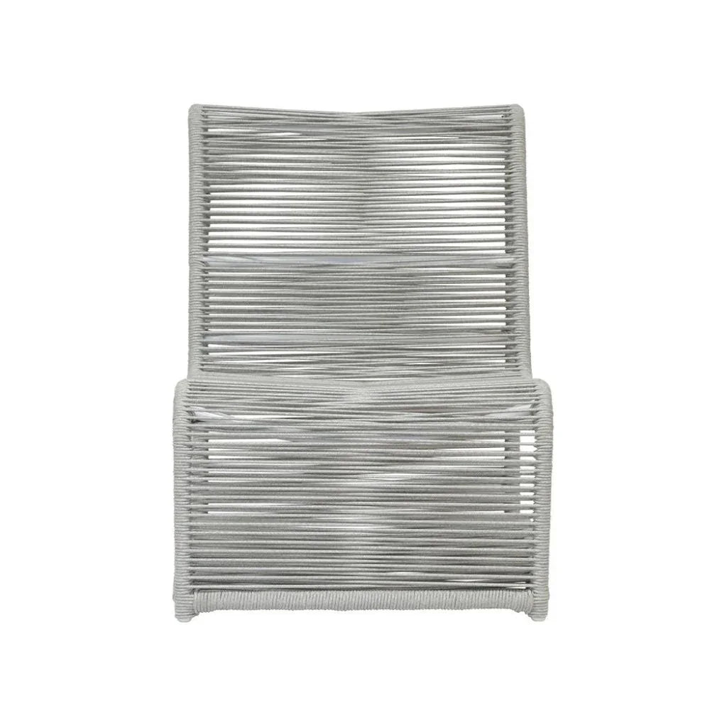 Miami Aluminum Armless Outdoor Club Chair-Outdoor Accent Chairs-Sunset West-LOOMLAN