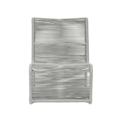 Miami Aluminum Armless Outdoor Club Chair-Outdoor Accent Chairs-Sunset West-LOOMLAN