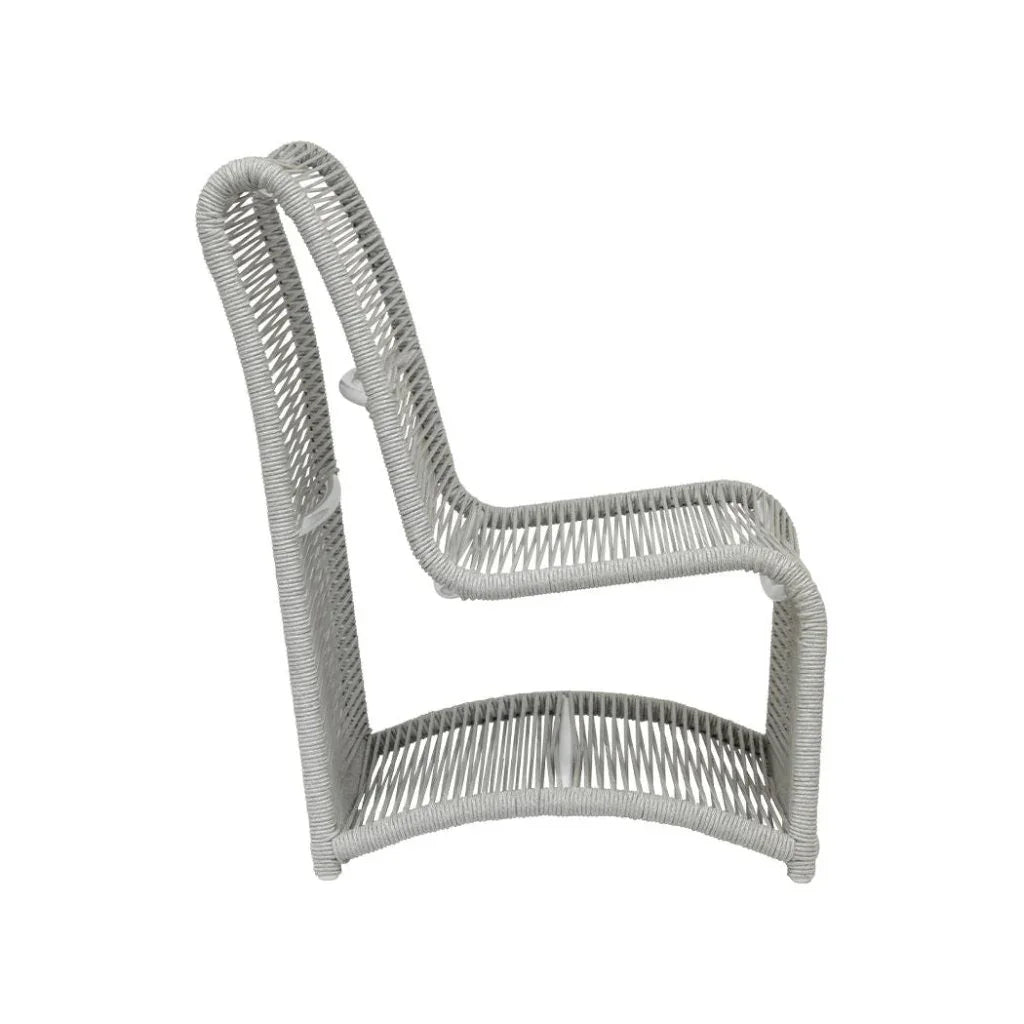 Miami Aluminum Armless Outdoor Club Chair-Outdoor Accent Chairs-Sunset West-LOOMLAN