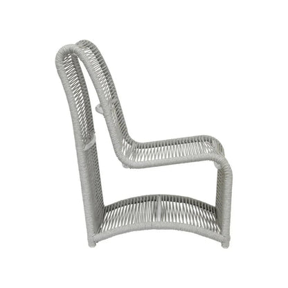 Miami Aluminum Armless Outdoor Club Chair-Outdoor Accent Chairs-Sunset West-LOOMLAN