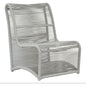 Miami Aluminum Armless Outdoor Club Chair-Outdoor Accent Chairs-Sunset West-LOOMLAN