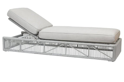 Miami Sunbrella Adjustable Outdoor Chaise-Outdoor Chaises-Sunset West-Echo Ash-LOOMLAN