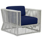 Miami Sunbrella Comfort Outdoor Club Chair-Outdoor Accent Chairs-Sunset West-Echo Midnight-LOOMLAN