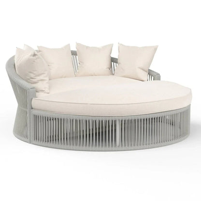 Miami Sunbrella Outdoor Daybed-Outdoor Daybeds-Sunset West-Echo Ash-LOOMLAN