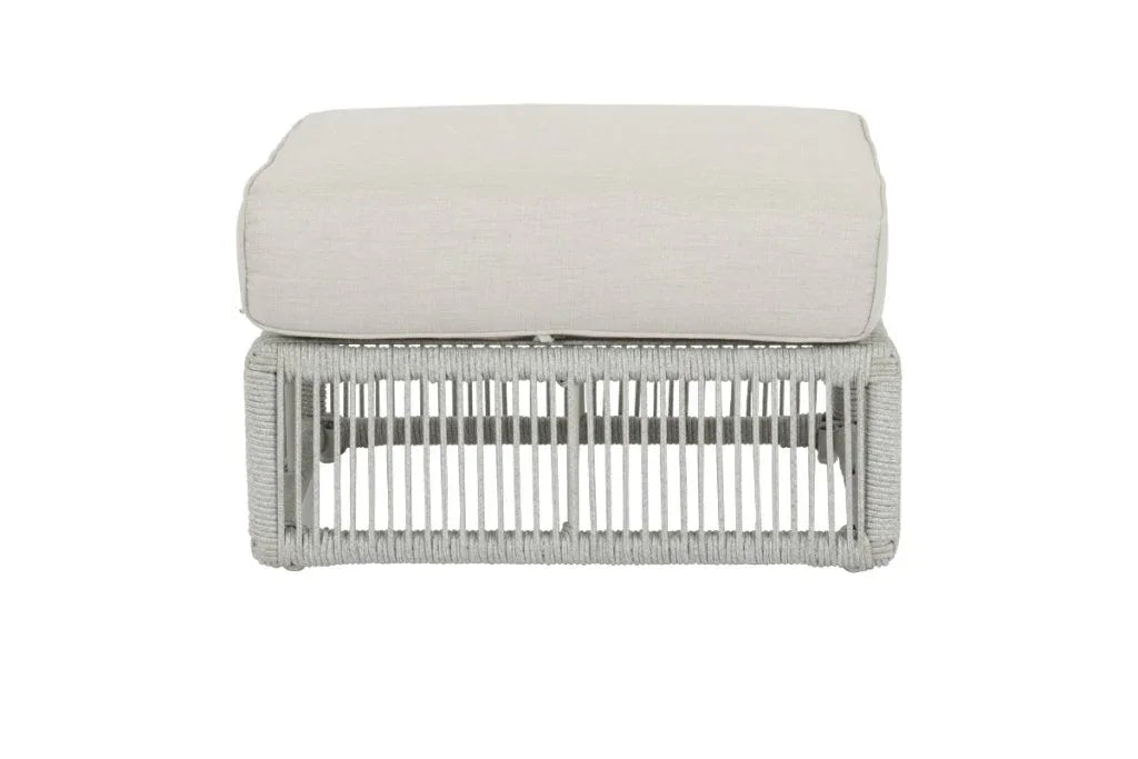 Miami Sunbrella Plush Outdoor Ottoman-Outdoor Ottomans-Sunset West-LOOMLAN