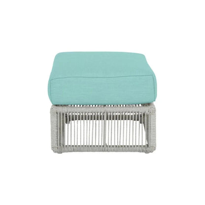 Miami Sunbrella Plush Outdoor Ottoman-Outdoor Ottomans-Sunset West-LOOMLAN