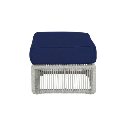 Miami Sunbrella Plush Outdoor Ottoman-Outdoor Ottomans-Sunset West-LOOMLAN