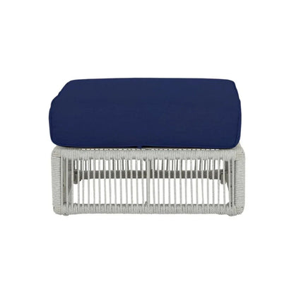 Miami Sunbrella Plush Outdoor Ottoman-Outdoor Ottomans-Sunset West-LOOMLAN