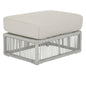 Miami Sunbrella Plush Outdoor Ottoman-Outdoor Ottomans-Sunset West-Echo Ash-LOOMLAN