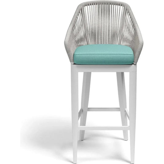 Miami Sunbrella Weatherproof Outdoor Bar Stool-Outdoor Bar Stools-Sunset West-LOOMLAN