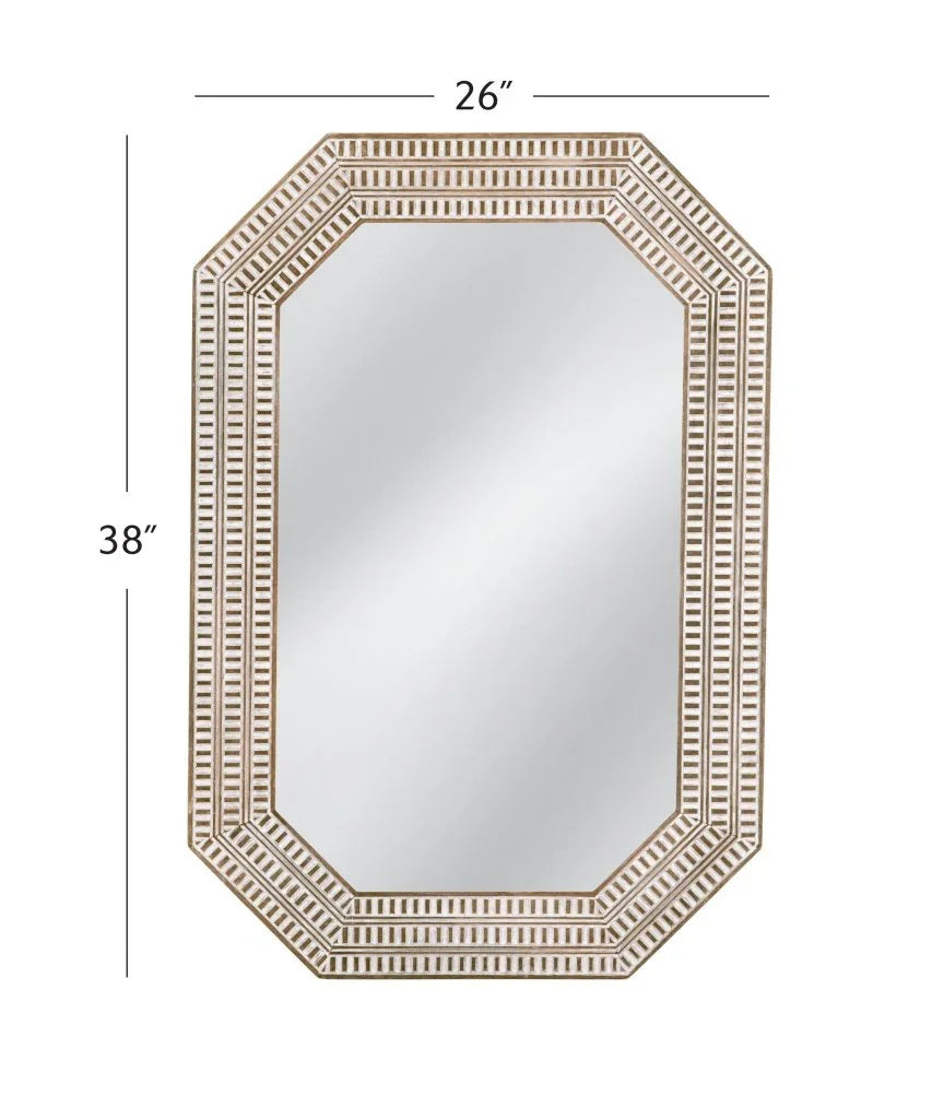 Michael White Geometric Design Wall Mirror - LOOMLAN - Bassett Mirror - Wall Mirrors