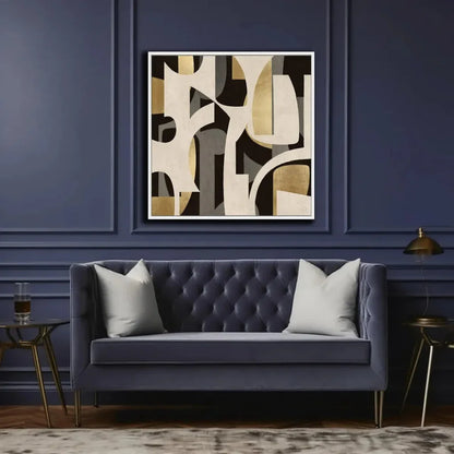 Mid Century Abstract d Canvas Wall Art For Living Room - LOOMLAN - LOOMLAN - Canvas Art