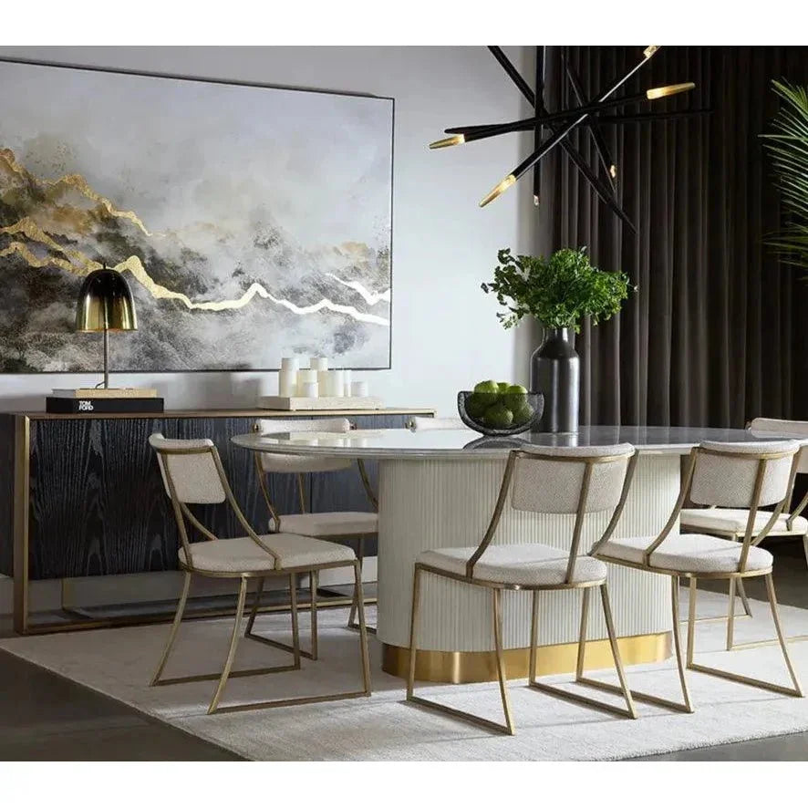 Mid - Century SERWIN Chandelier Black & Gold - LOOMLAN - SUNPAN - Chandeliers