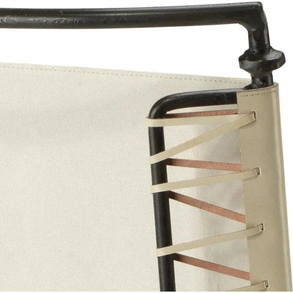 Mid - Century White Leather Dining Chair Sweetwater - LOOMLAN - Jamie Young - Dining Chairs