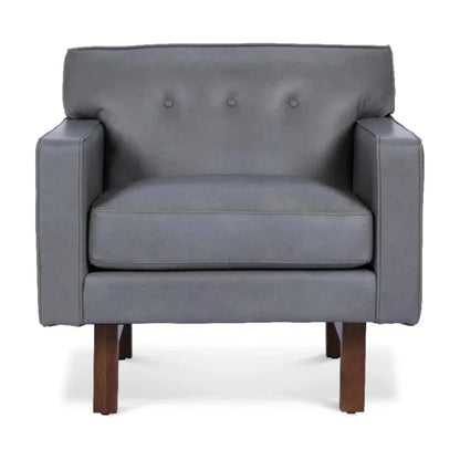 Midcentury RehderGrain Leather Club Chair - LOOMLAN - One For Victory - Club Chairs