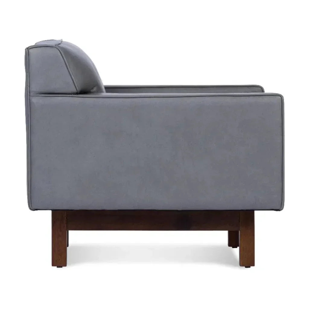 Midcentury RehderGrain Leather Club Chair - LOOMLAN - One For Victory - Club Chairs