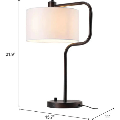 Middlemist Table Lamp White - LOOMLAN - Zuo Modern - Table Lamps