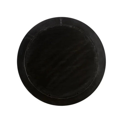 Midnight Circular Wood Framed Wall Mirror - LOOMLAN - Chelsea House - Wall Mirrors