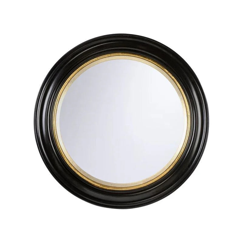 Midnight Circular Wood Framed Wall Mirror - LOOMLAN - Chelsea House - Wall Mirrors