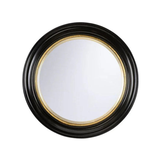 Midnight Circular Wood Framed Wall Mirror - LOOMLAN - Chelsea House - Wall Mirrors