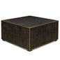Midnight Embossed Leather Coffee Table - LOOMLAN - Sarreid - Coffee Tables