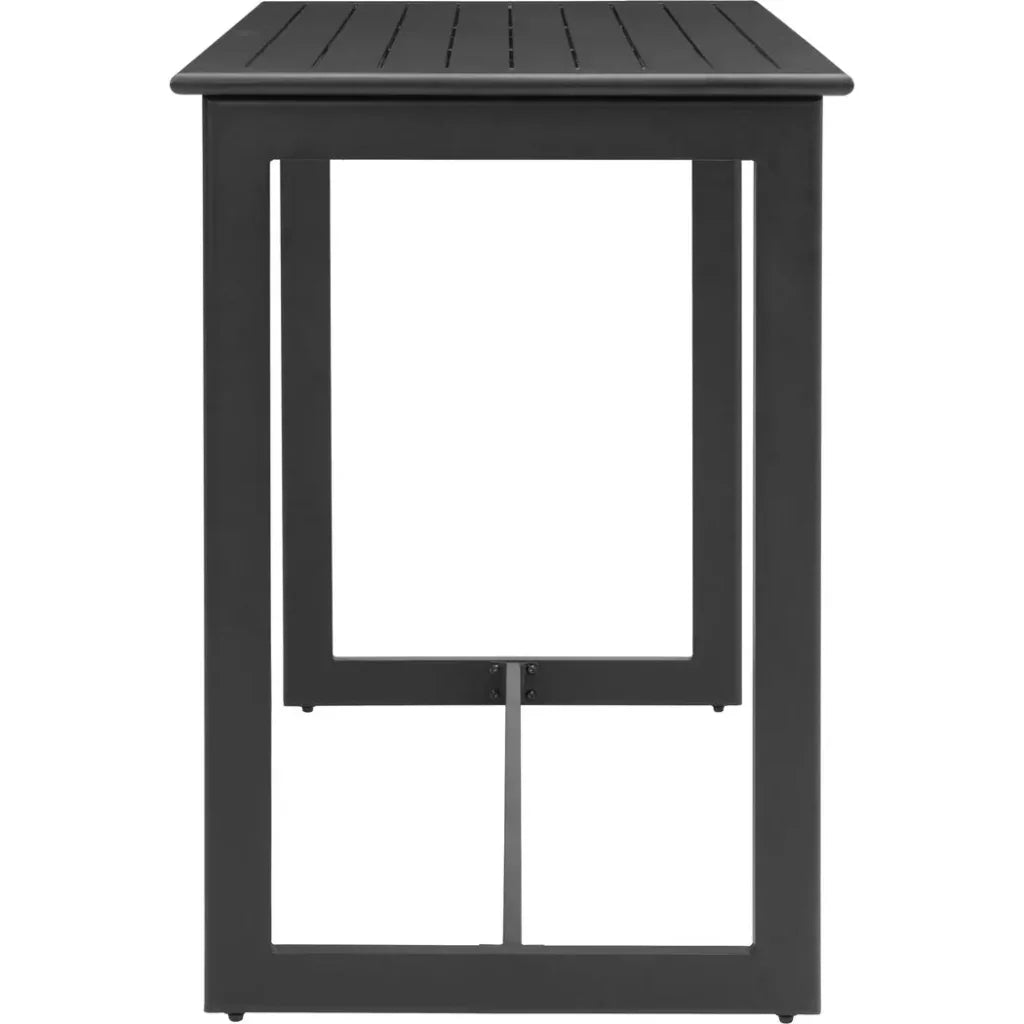 Midnight Wave Black Rectangular Bar Table - LOOMLAN - Zuo Modern - Bar Tables