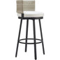 Midnight Wave White Barstool - LOOMLAN - Zuo Modern - Bar Stools