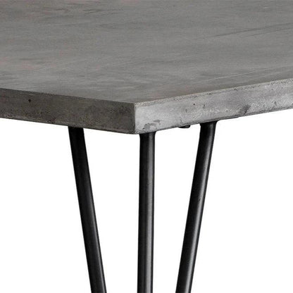 Midori Dining Table 59" Concrete Top Brass-Dining Tables-SUNPAN-LOOMLAN
