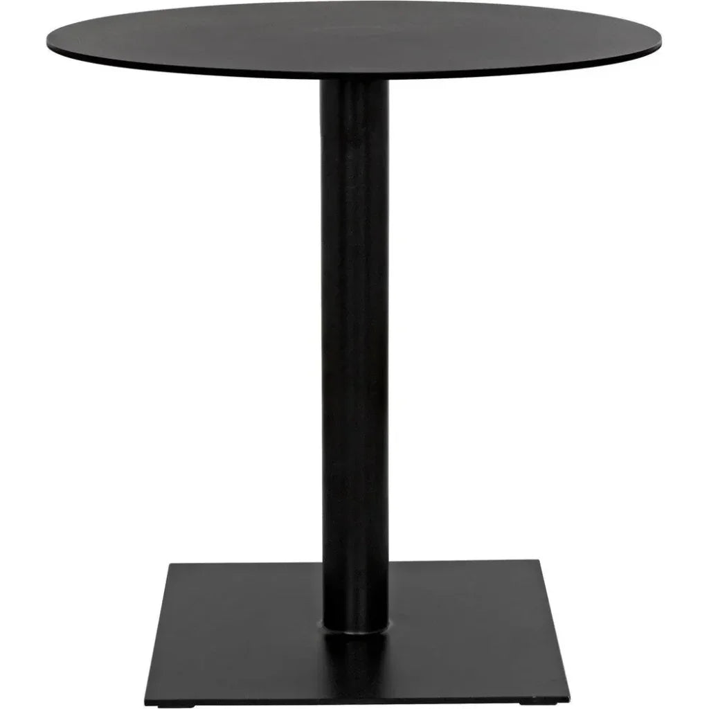 Mies Side Table, Black Steel - LOOMLAN - Noir - Side Tables