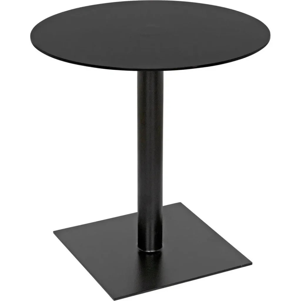 Mies Side Table, Black Steel - LOOMLAN - Noir - Side Tables