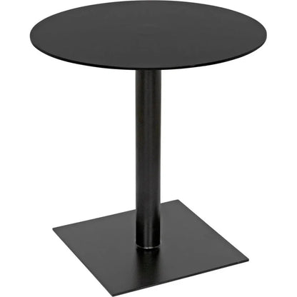 Mies Side Table, Black Steel - LOOMLAN - Noir - Side Tables
