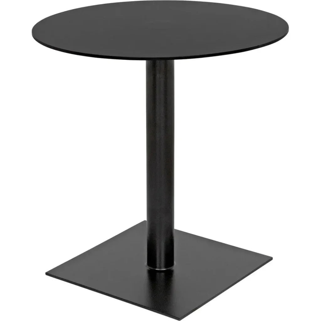 Mies Side Table, Black Steel - LOOMLAN - Noir - Side Tables