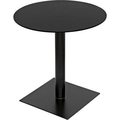 Mies Side Table, Black Steel - LOOMLAN - Noir - Side Tables
