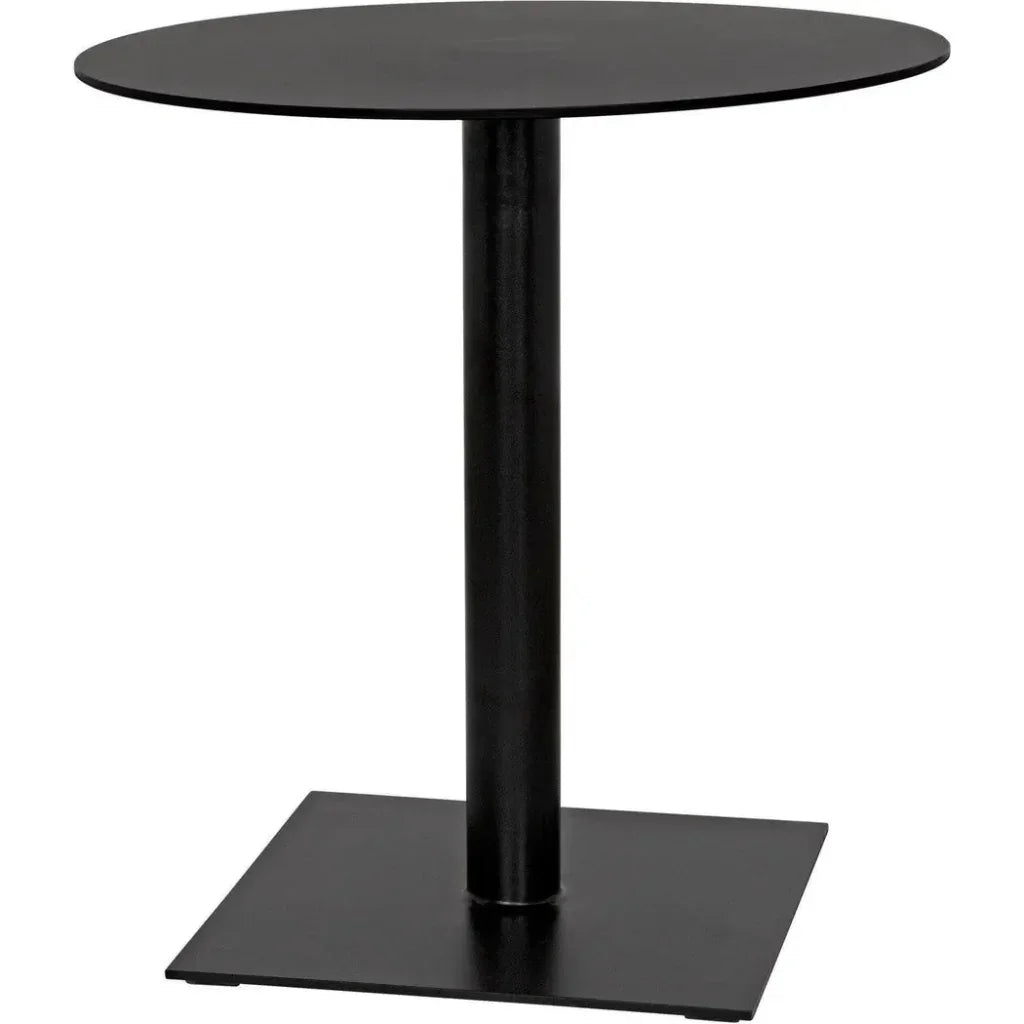 Mies Side Table, Black Steel - LOOMLAN - Noir - Side Tables