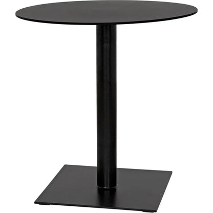 Mies Side Table, Black Steel - LOOMLAN - Noir - Side Tables