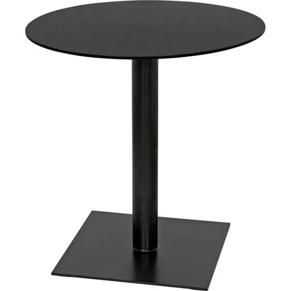 Mies Side Table, Black Steel - LOOMLAN - Noir - Side Tables