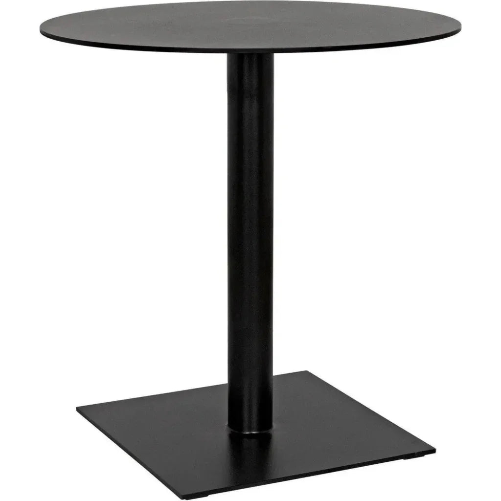 Mies Side Table, Black Steel - LOOMLAN - Noir - Side Tables