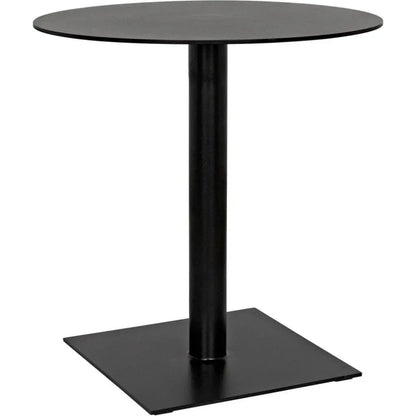 Mies Side Table, Black Steel - LOOMLAN - Noir - Side Tables
