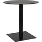 Mies Side Table, Black Steel - LOOMLAN - Noir - Side Tables