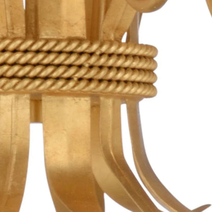 Mignon Gold Leaf Warm Glow Chandelier - LOOMLAN - Wildwood - Chandeliers