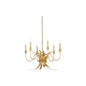 Mignon Gold Leaf Warm Glow Chandelier - LOOMLAN - Wildwood - Chandeliers