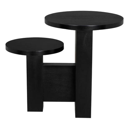 Mikasa Hand Rubbed Black Wooden Side Table - LOOMLAN - Noir - Side Tables