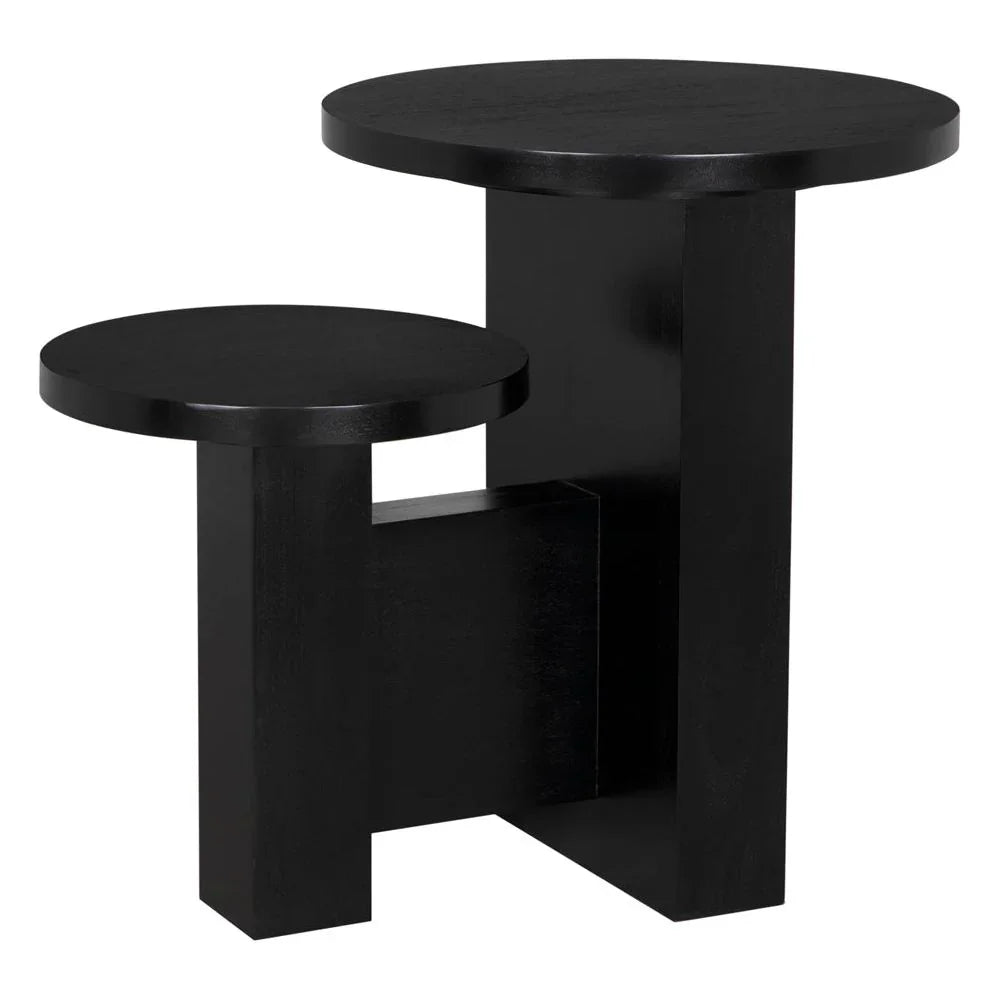 Mikasa Hand Rubbed Black Wooden Side Table - LOOMLAN - Noir - Side Tables