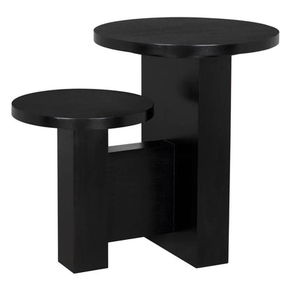 Mikasa Hand Rubbed Black Wooden Side Table - LOOMLAN - Noir - Side Tables