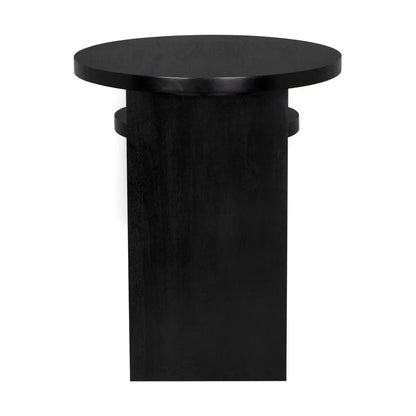 Mikasa Hand Rubbed Black Wooden Side Table - LOOMLAN - Noir - Side Tables