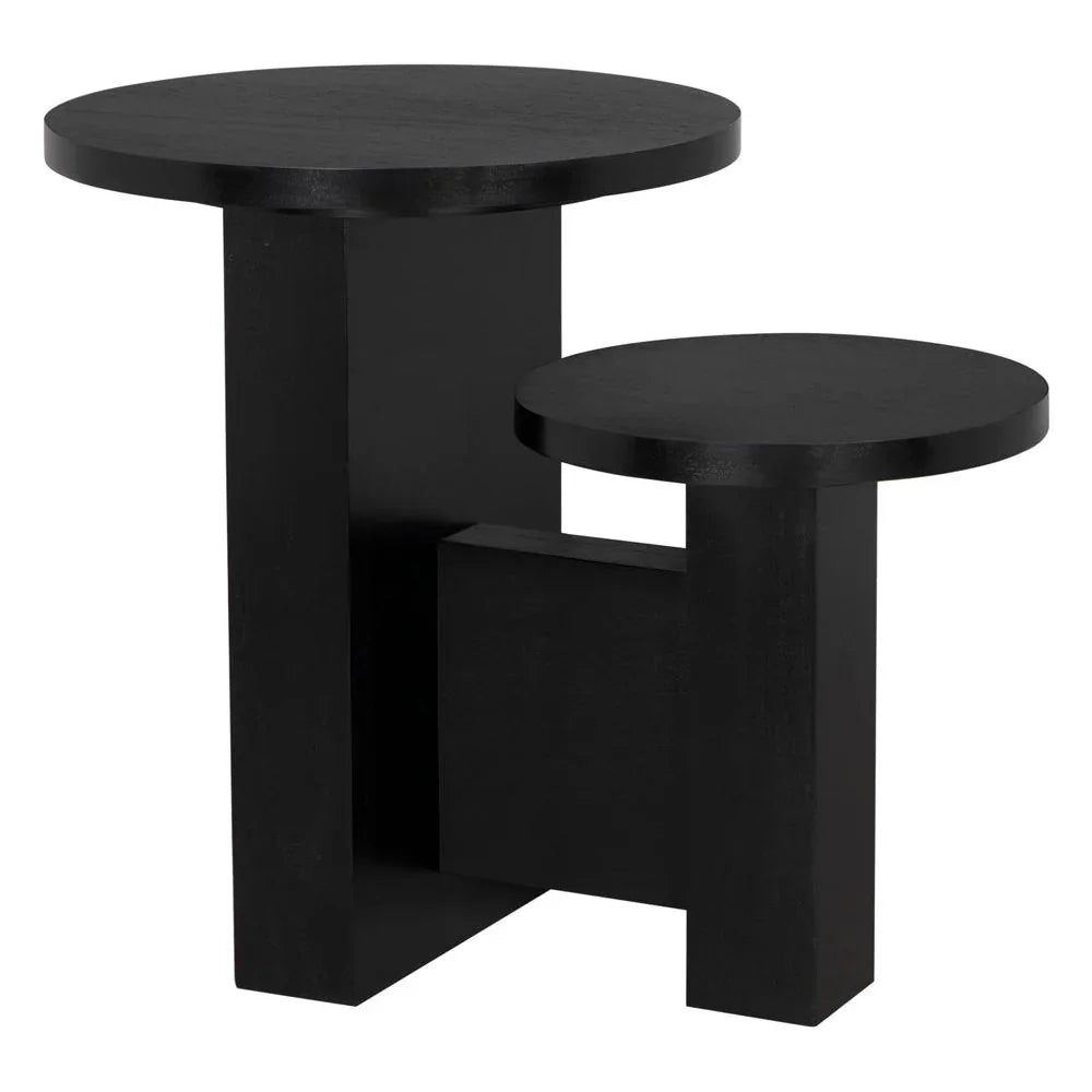 Mikasa Hand Rubbed Black Wooden Side Table - LOOMLAN - Noir - Side Tables