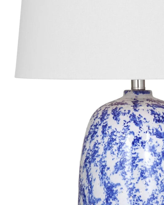 Mila Blue Ceramic Table Lamp - LOOMLAN - Bassett Mirror - Table Lamps