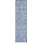 Mila Blue Washable Indoor-Outdoor Rug-Outdoor Rugs-LOOMLAN Rugs-2'3" x 7'6"-LOOMLAN