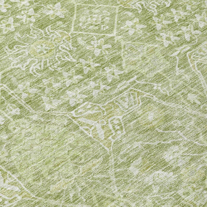 Mila Green Washable Indoor-Outdoor Rug-Outdoor Rugs-LOOMLAN Rugs-LOOMLAN